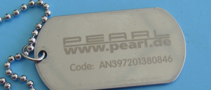 Laser metal name plate